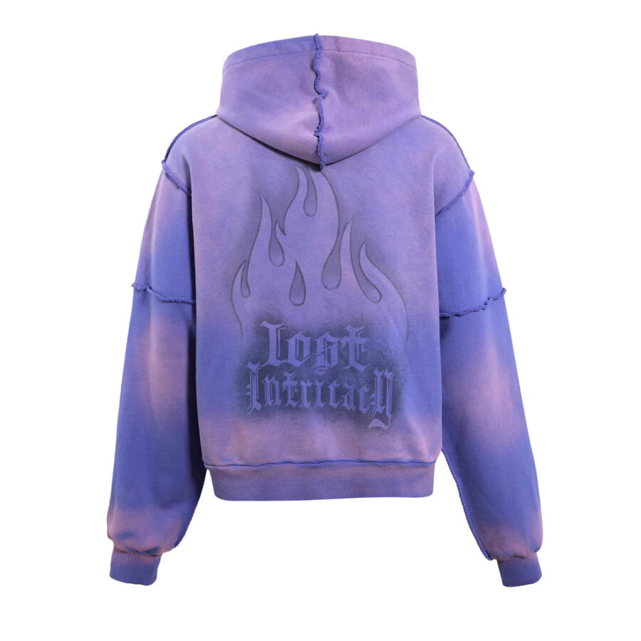 Lost Intricacy "Lavender Rhinestone" Zip Up Hoodie - Image 2