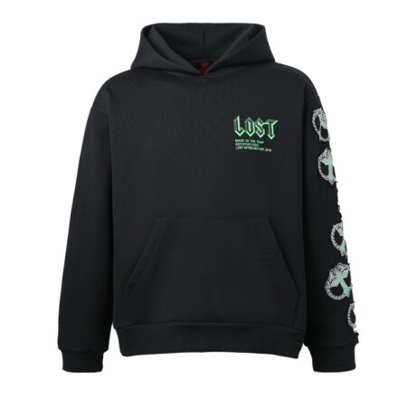 Lost Intricacy Black/Green Mitt Hoodie