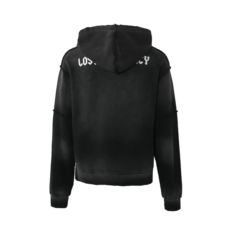 Lost Intricacy "Black Washed" Zip Up Hoodie - Image 2