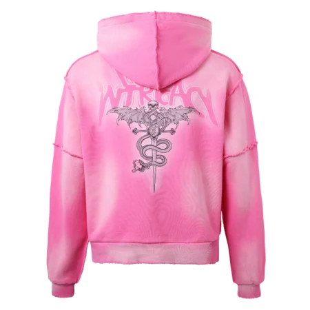lost in tricacy Men's Pink Zip Up