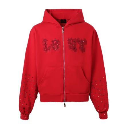 Crimson Patch Zip Up