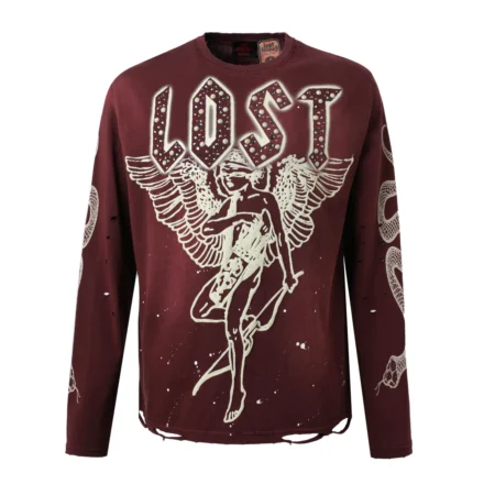 Lost Intricacy Maroon Lost Angel Long Sleeve